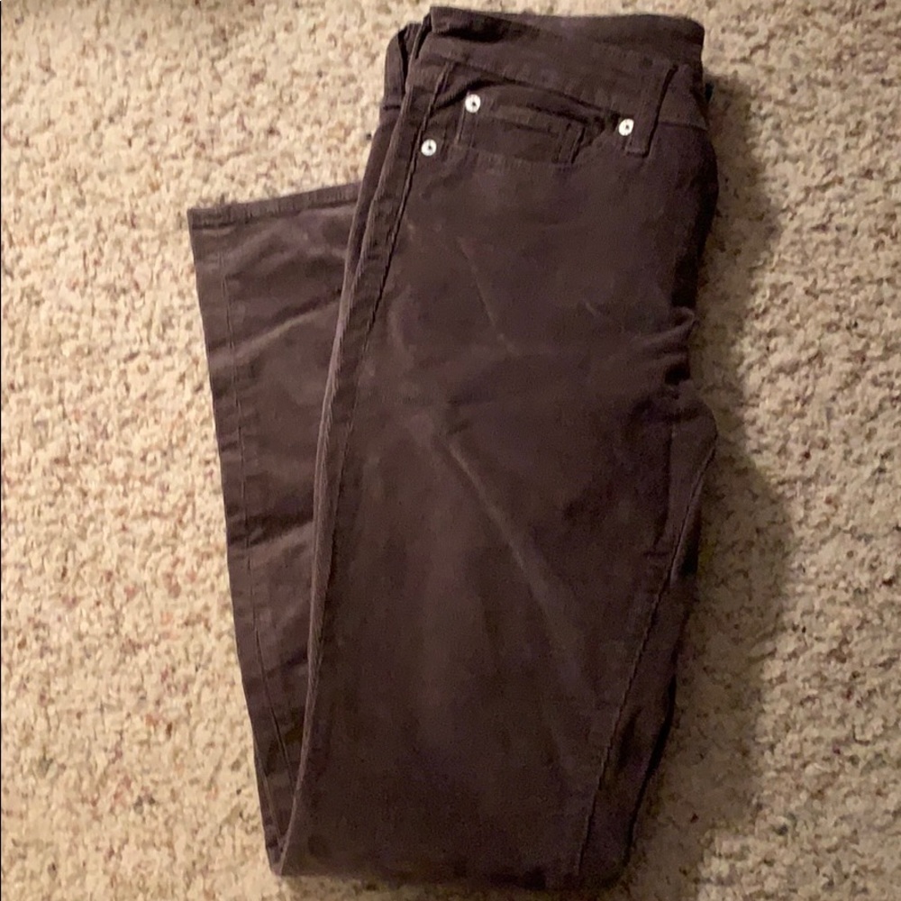 Super skinny brown corduroy pants